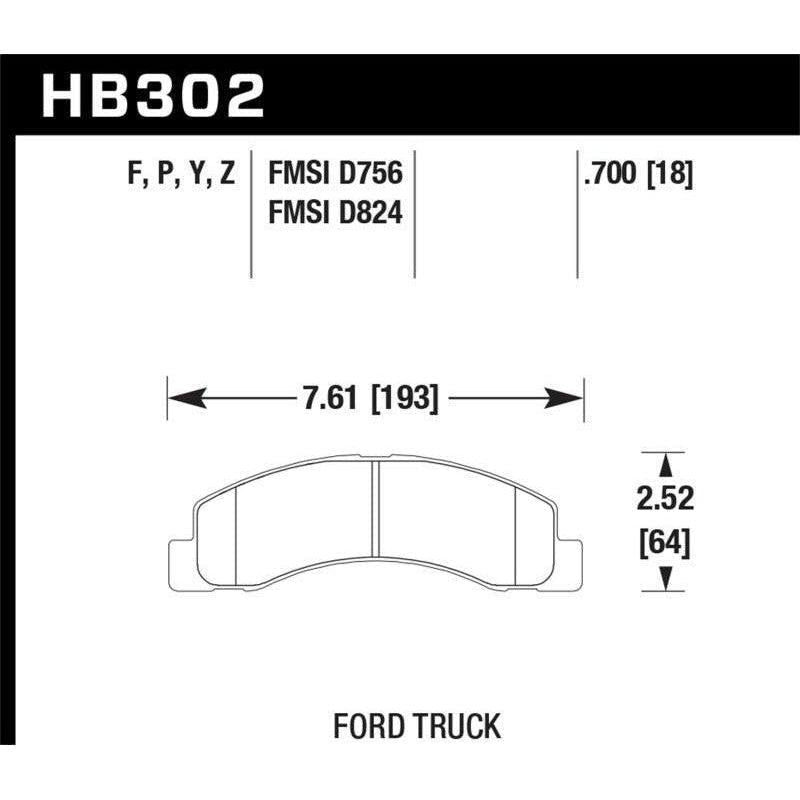 Hawk Super Duty Street Brake Pads - SMINKpower Performance Parts HAWKHB302P.700 Hawk Performance