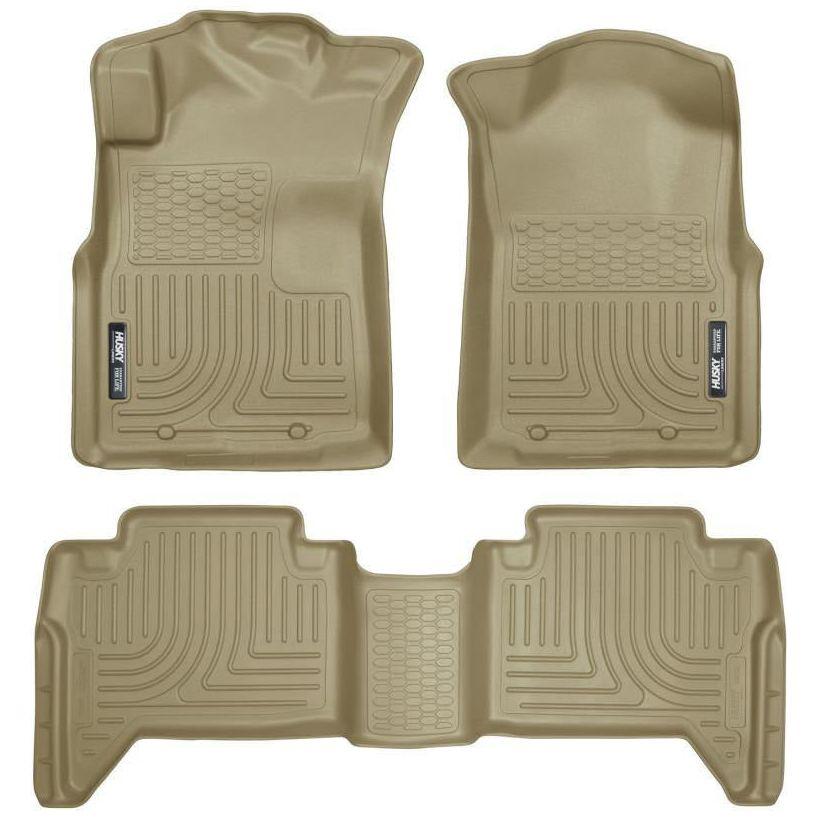 Husky Liners 05-13 Toyota Tacoma WeatherBeater Combo Tan Floor Liners - SMINKpower Performance Parts HSL98953 Husky Liners