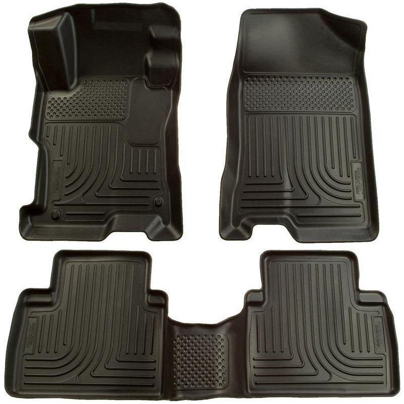Husky Liners 06-09 Ford Fusion/07-09 Lincoln MKZ (FWD) WeatherBeater Combo Black Floor Liners - SMINKpower Performance Parts HSL98301 Husky Liners