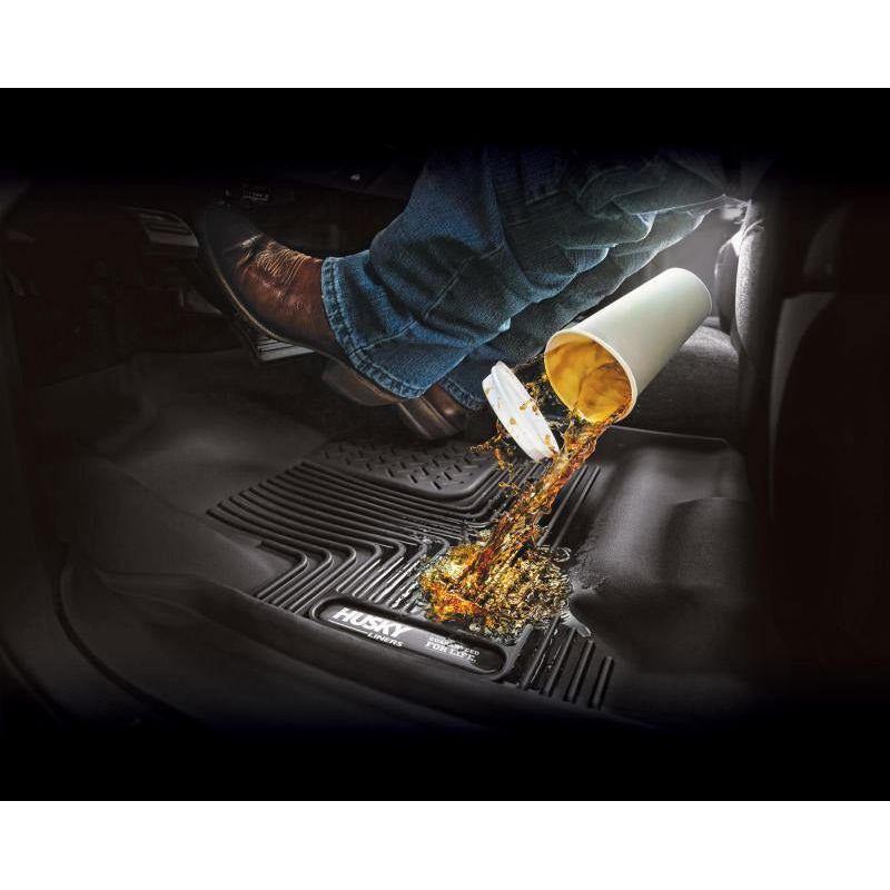 Husky Liners 10-15 Dodge Ram Mega Cab X-Act Contour Black 2nd Row Floor Liners - SMINKpower Performance Parts HSL53681 Husky Liners