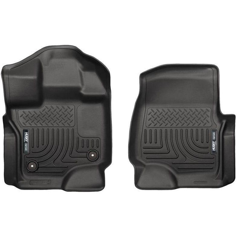 Husky Liners 15 Ford F-150 Super/Super Crew Cab WeatherBeater Black Front Floor Liners - SMINKpower Performance Parts HSL18361 Husky Liners