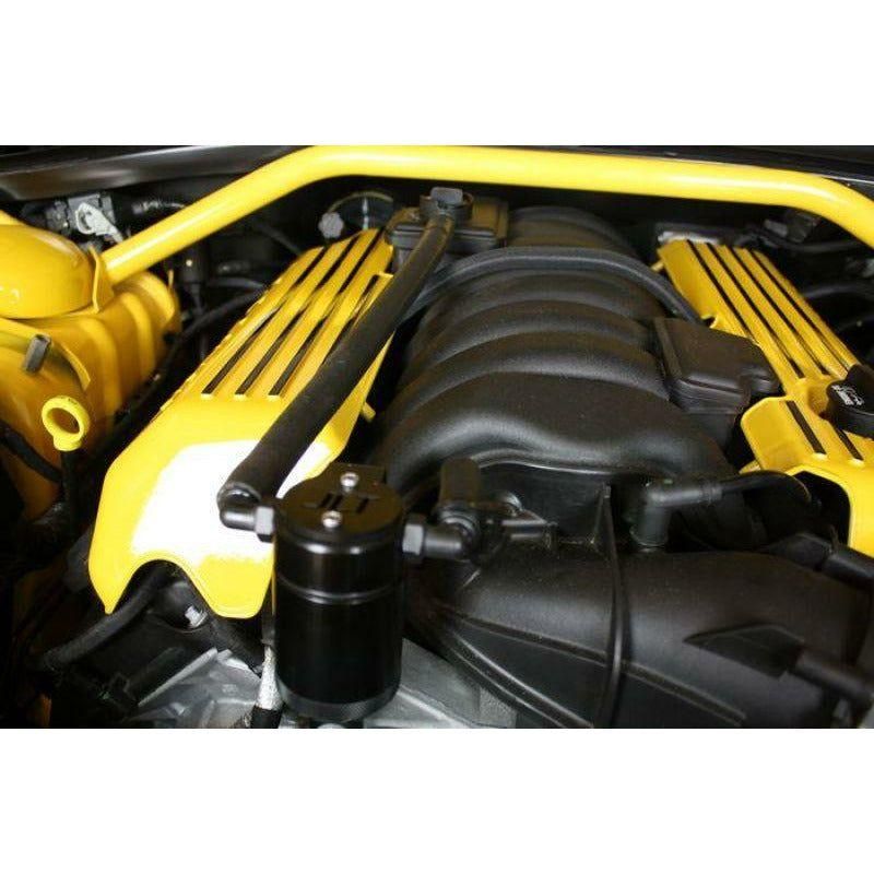 JLT 11-19 Dodge Charger SRT 6.4L Hemi Passenger Side Oil Separator 3.0 - Black Anodized - SMINKpower Performance Parts JLT3063P-B JLT
