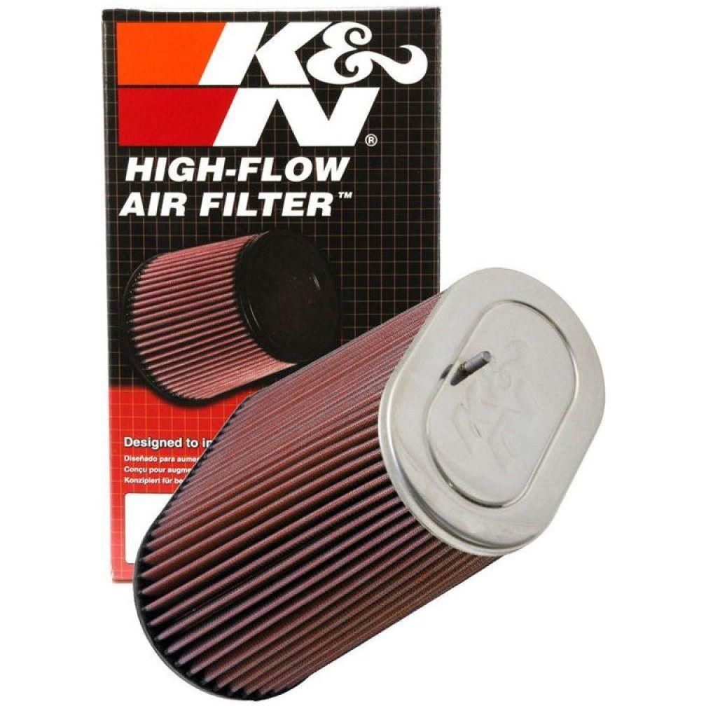K&N Universal Air Filter 3.125in Flange ID x 5in Base O/S Width x 4in Top O/S Width x 9in H - SMINKpower Performance Parts KNNRF-1012 K&N Engineering