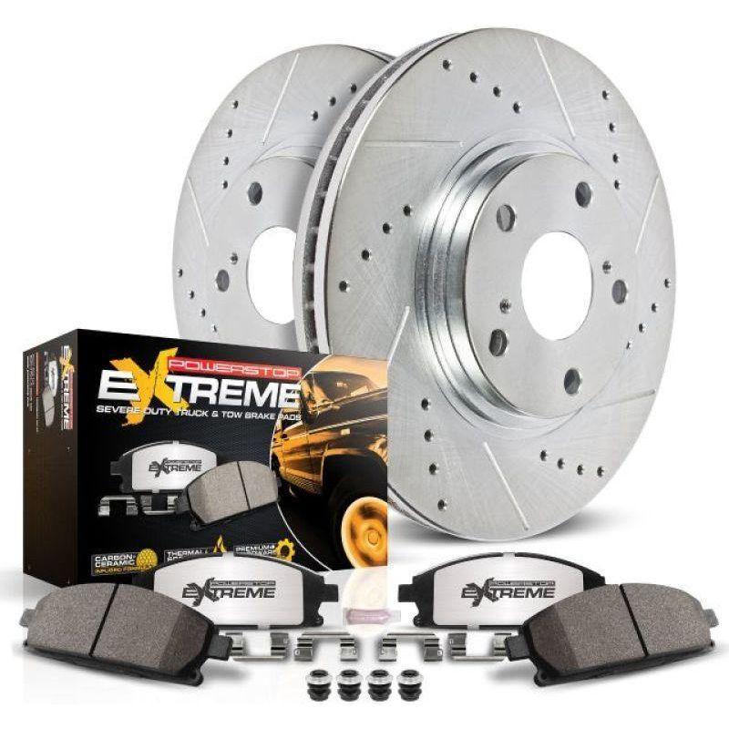 Power Stop 02-06 Cadillac Escalade Front Z36 Truck & Tow Brake Kit - SMINKpower Performance Parts PSBK2009-36 PowerStop