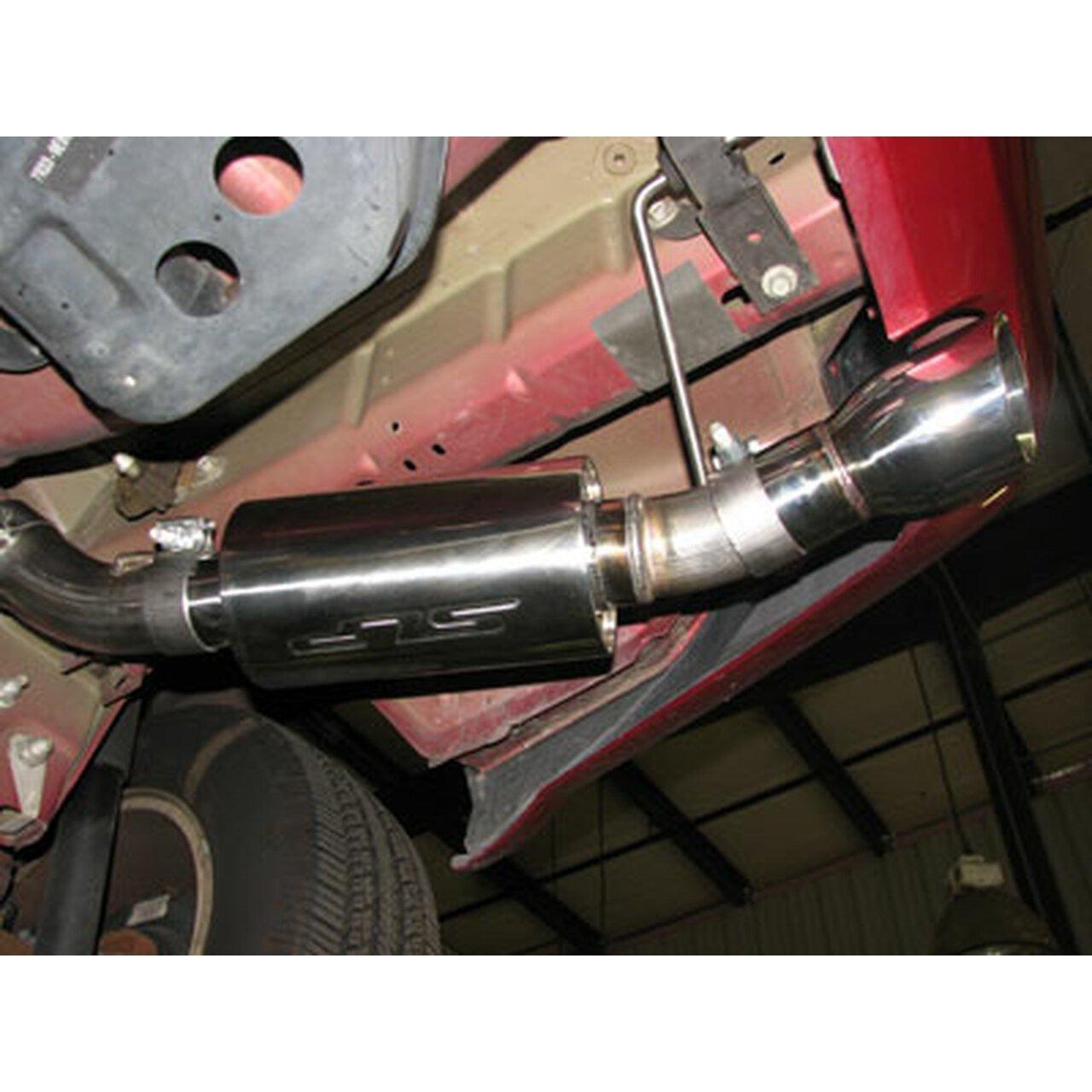 SLP 2005-2010 Ford Mustang 4.0L LoudMouth Axle-Back Exhaust w/ 3.5in Tip - SMINKpower Performance Parts SLPM31021 SLP