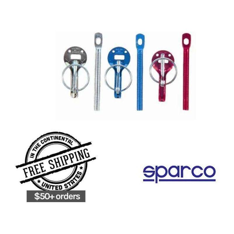 Sparco Hood Pin Silver - SMINKpower Performance Parts SPA01606S SPARCO