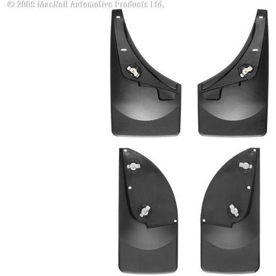 WeatherTech 08-10 Ford F250/F350/F450/F550 No Drill Mudflaps - Black - SMINKpower Performance Parts WET110009-120001 WeatherTech
