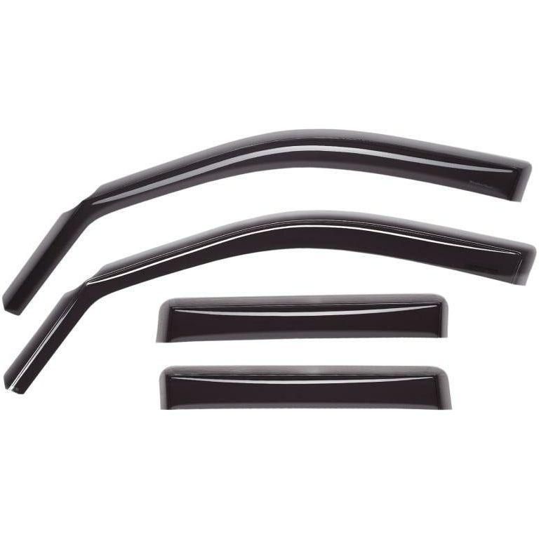 WeatherTech 08+ Chrysler Town & Country Front and Rear Side Window Deflectors - Dark Smoke - SMINKpower Performance Parts WET82476 WeatherTech