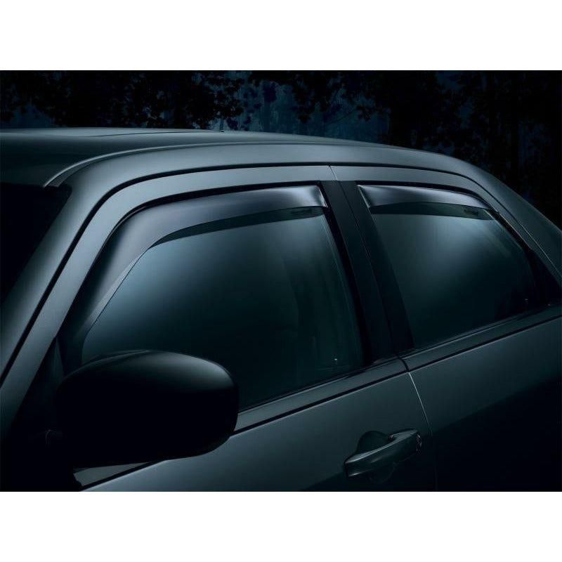 WeatherTech 11+ Ford Fiesta Front and Rear Side Window Deflectors - Dark Smoke - SMINKpower Performance Parts WET84537 WeatherTech