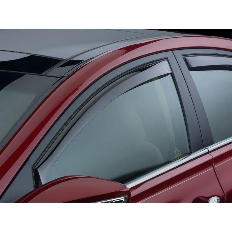 WeatherTech 12+ Honda Civic Front Side Window Deflectors - Dark Smoke - SMINKpower Performance Parts WET80698 WeatherTech