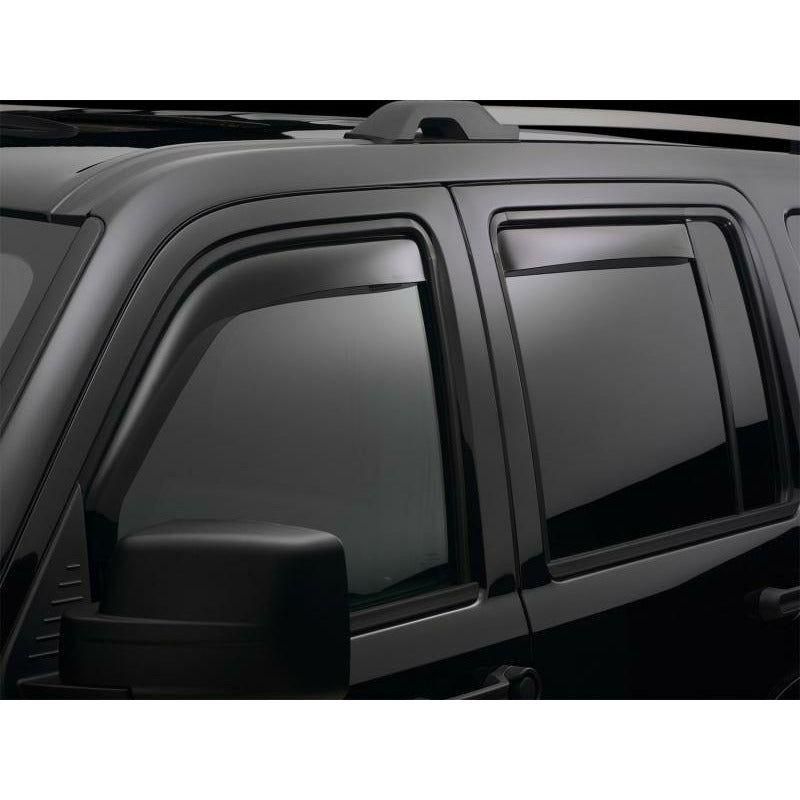 WeatherTech 14-15 Mitsubishi Outlander Front & Rear Side Window Deflectors - Dark Smoke - SMINKpower Performance Parts WET82747 WeatherTech