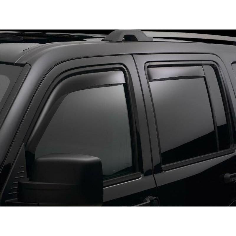 WeatherTech 14+ Mazda 3 Front and Rear Side Window Deflectors - Dark Smoke - SMINKpower Performance Parts WET82755 WeatherTech