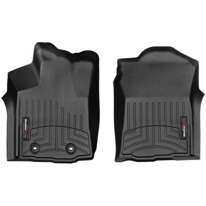 WeatherTech 16+ Toyota Tacoma Double Cab (Auto Trans Only) Front Floorliner - Black - SMINKpower Performance Parts WET448671 WeatherTech