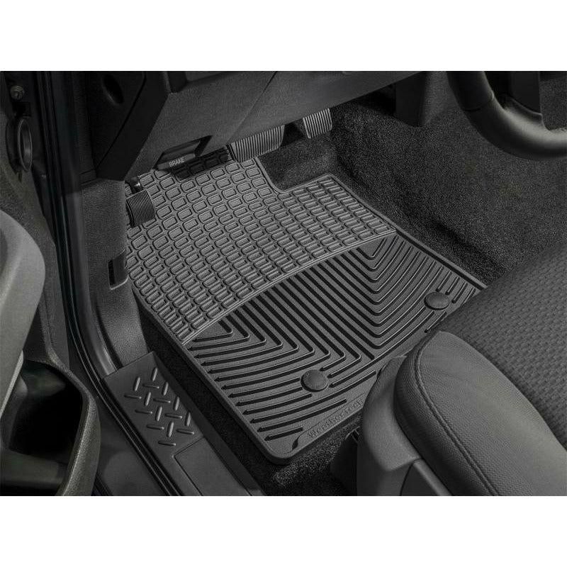 WeatherTech 2016+ Toyota Tacoma Access/Double Cab (A/T Only) Front Rubber Mats - Black - SMINKpower Performance Parts WETW377 WeatherTech