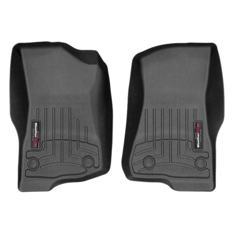 WeatherTech 2018+ Jeep Wrangler Unlimited Front FloorLiner - Black - SMINKpower Performance Parts WET4413131 WeatherTech