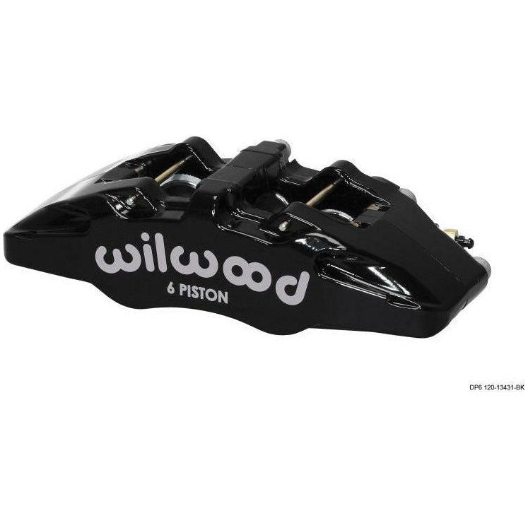 Wilwood Caliper-Forged Dynapro 6 5.25in Mount-L/H 1.62/1.38in/1.38in Pistons .38in Disc - SMINKpower Performance Parts WIL120-13431-BK Wilwood