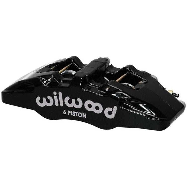 Wilwood Caliper-Forged Dynapro 6 5.25in Mount-R/H 1.62/1.38in/1.38in Pistons .38in Disc - SMINKpower Performance Parts WIL120-13430-BK Wilwood