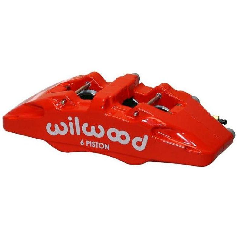 Wilwood Caliper-Forged Dynapro 6 5.25in Mount-Red-R/H 1.62/1.12/1.12in Pistons 0.81in Disc - SMINKpower Performance Parts WIL120-13434-RD Wilwood