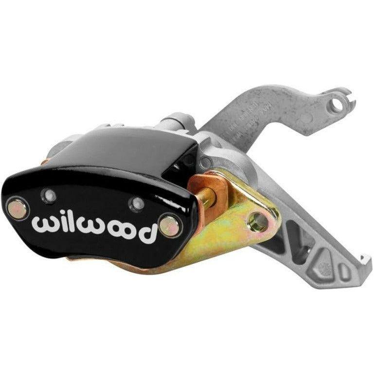 Wilwood Caliper-MC4 Mechanical-L/H - Black w/ Logo 1.19in Piston .81in Disc - SMINKpower Performance Parts WIL120-12070-BK Wilwood