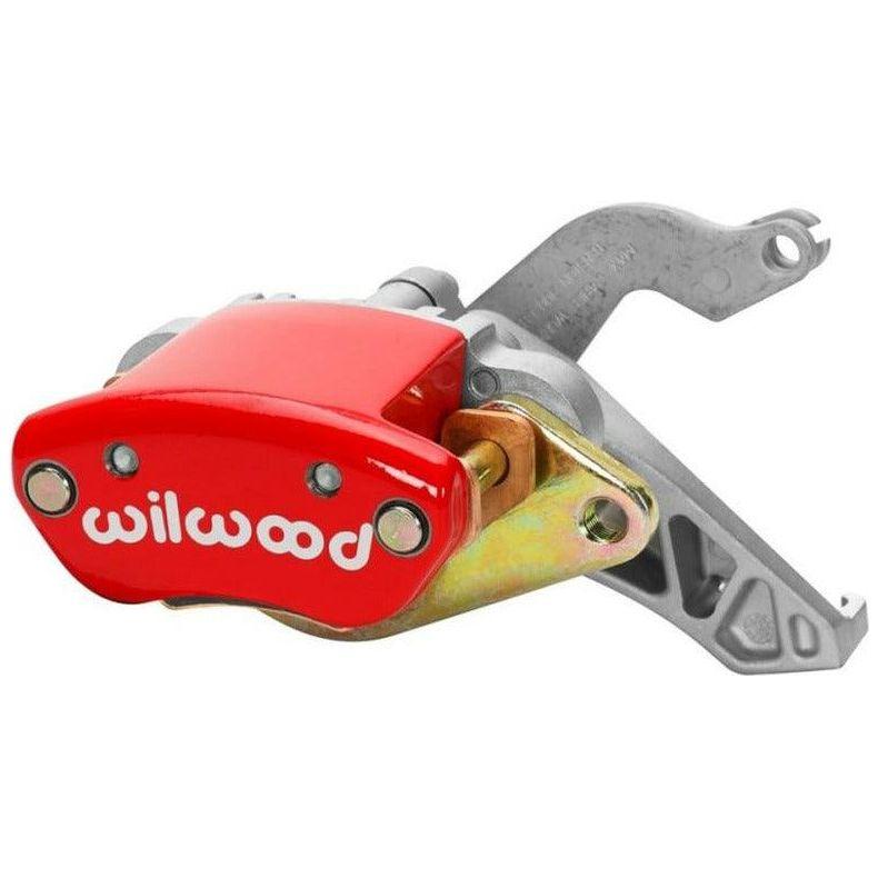 Wilwood Caliper-MC4 Mechanical-L/H - Red w/ Logo 1.19in Piston .81in Disc - SMINKpower Performance Parts WIL120-12070-RD Wilwood