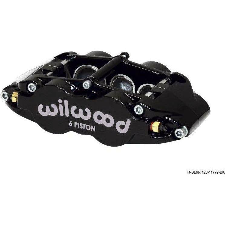 Wilwood Caliper-Narrow Superlite 6R-LH - Black 1.62/1.12/1.12in Pistons 1.25in Disc - SMINKpower Performance Parts WIL120-11779-BK Wilwood