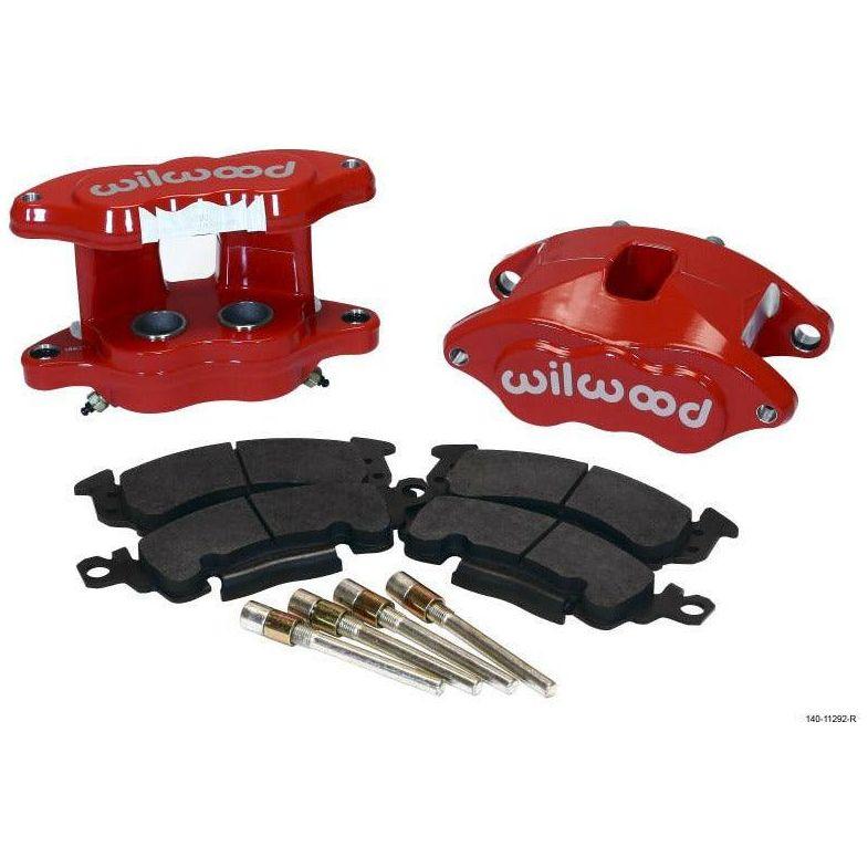 Wilwood D52 Rear Caliper Kit - Red 1.25 / 1.25in Piston 1.28in Rotor - SMINKpower Performance Parts WIL140-11292-R Wilwood