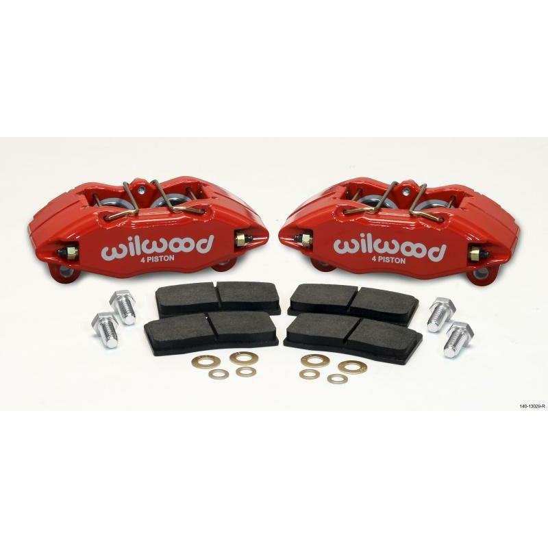Wilwood DPHA Front Caliper & Pad Kit Red Honda / Acura w/ 262mm OE Rotor - SMINKpower Performance Parts WIL140-13029-R Wilwood