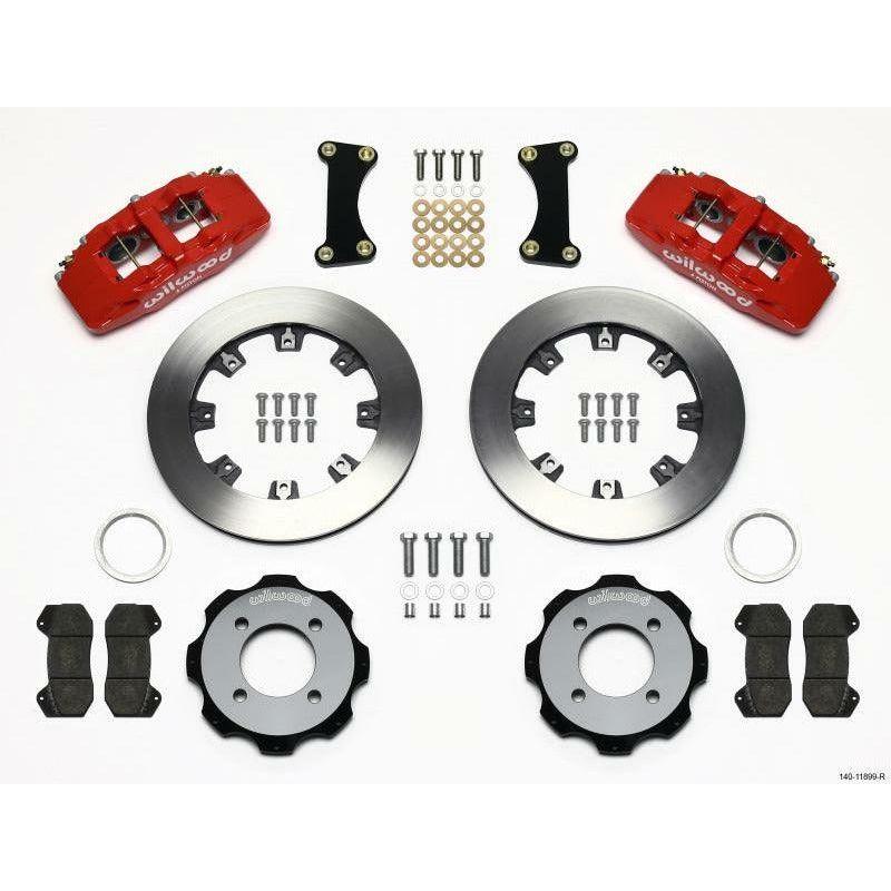Wilwood Dynapro 6 Front Hat Kit 12.19in Red 2011 Fiesta - SMINKpower Performance Parts WIL140-11899-R Wilwood
