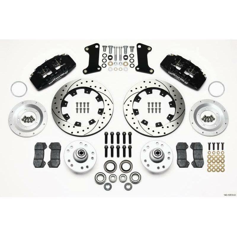 Wilwood Dynapro 6 Front Hub Kit 12.19in Drilled 67-69 Camaro (*Line Kit Needed*) - SMINKpower Performance Parts WIL140-10510-D Wilwood