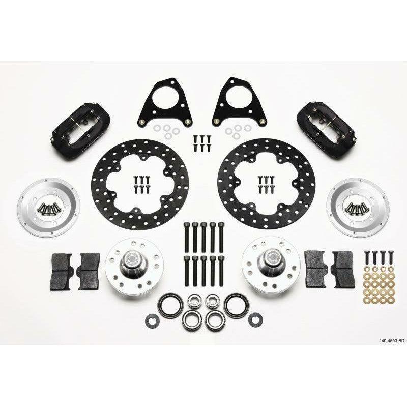 Wilwood Forged Dynalite Front Drag Kit Drilled Rotor 87-93 Mustang 84-86 SVO 5 Lug - SMINKpower Performance Parts WIL140-4503-BD Wilwood