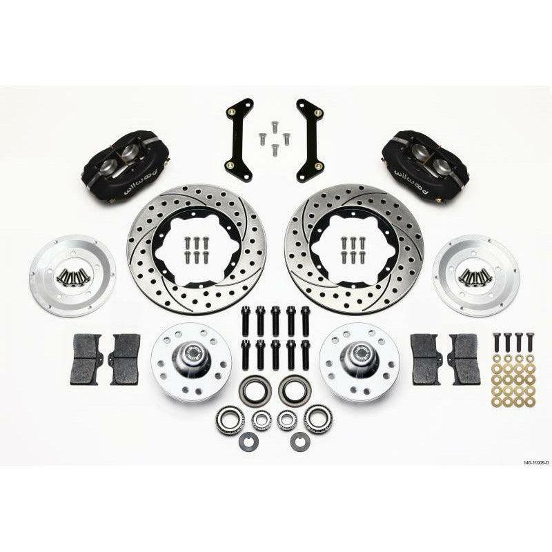 Wilwood Forged Dynalite Front Kit 11.00in Drilled 79-87 GM G Body - SMINKpower Performance Parts WIL140-11009-D Wilwood