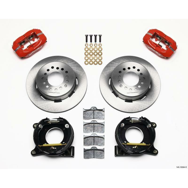Wilwood Forged Dynalite P/S Park Brake Kit Red Chevy C-10 2.42 Offset 5-lug - SMINKpower Performance Parts WIL140-10094-R Wilwood
