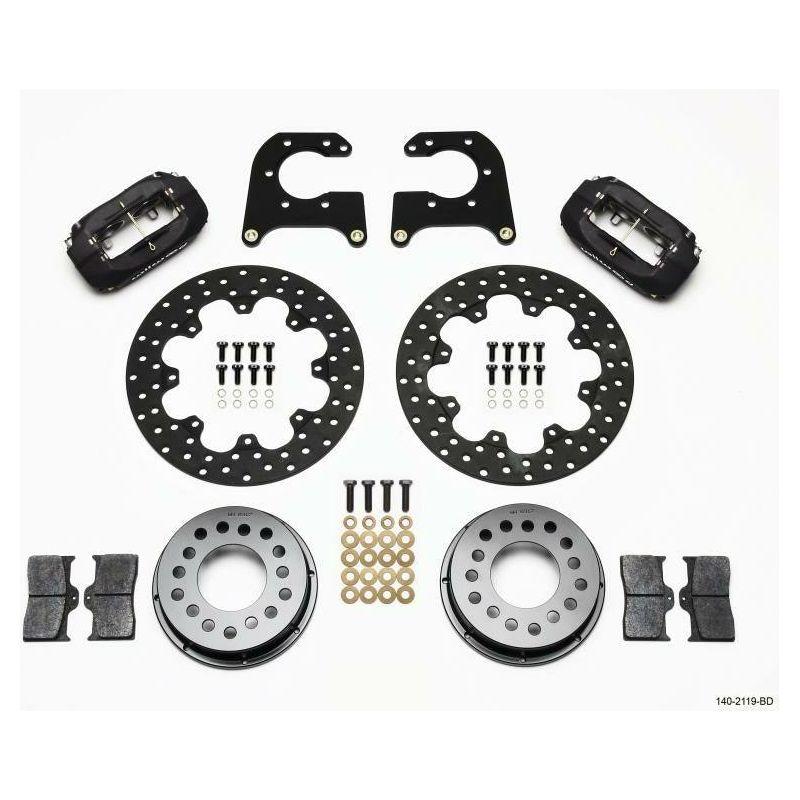 Wilwood Forged Dynalite Rear Drag Kit Drilled Rotor New Big Ford 2.50in Offset - SMINKpower Performance Parts WIL140-2119-BD Wilwood