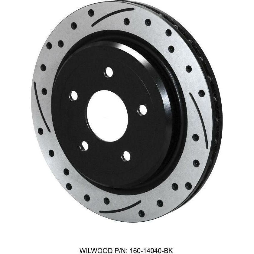 Wilwood Rotor-Rear-SRP-C5/C6 Vette-RH-BLK 12.00 x 1.03 - 5 x 4.75in - SMINKpower Performance Parts WIL160-14040-BK Wilwood