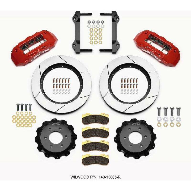 Wilwood TX6R Front Kit 15.50in Red 2010-Up Ford F150 (6 lug) - SMINKpower Performance Parts WIL140-13865-R Wilwood