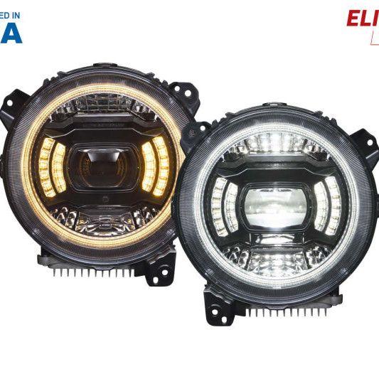 Diode Dynamics 18-23 Jeep JL Wrangler Elite Max LED Headlamps