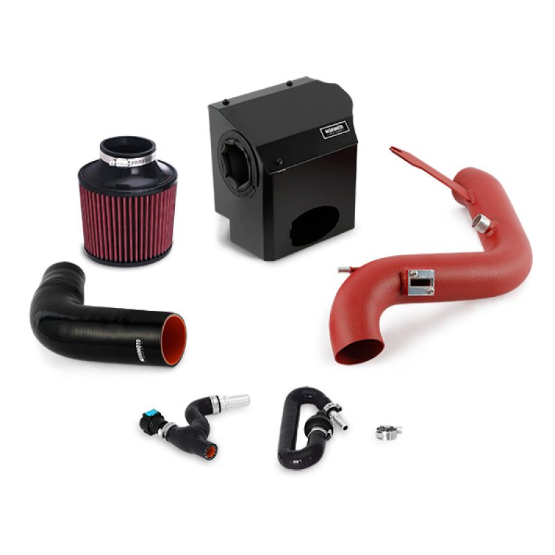 Mishimoto 2016 Ford Fiesta ST 1.6L Performance Air Intake Kit - Wrinkle Red-Cold Air Intakes-Mishimoto-MISMMAI-FIST-16WRD-SMINKpower Performance Parts