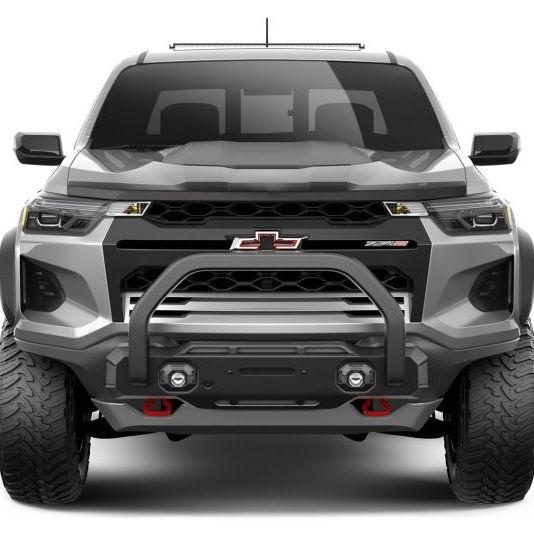 AVS 23-24 Chevrolet Colorado Aeroskin Low Profile Acrylic Hood Shield - Smoke