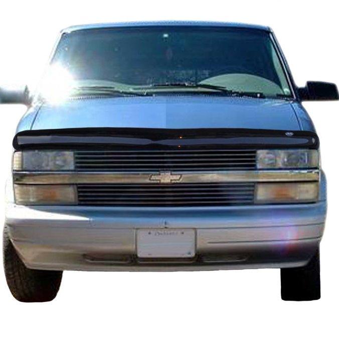 AVS 95-05 Chevy Astro High Profile Bugflector II Hood Shield - Smoke