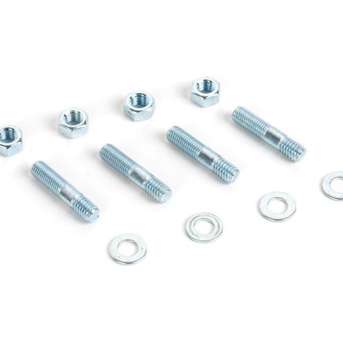 Cometic Carburetor Studs 1 1/2in Zinc Plated - Set of 4 With Washers and Nuts