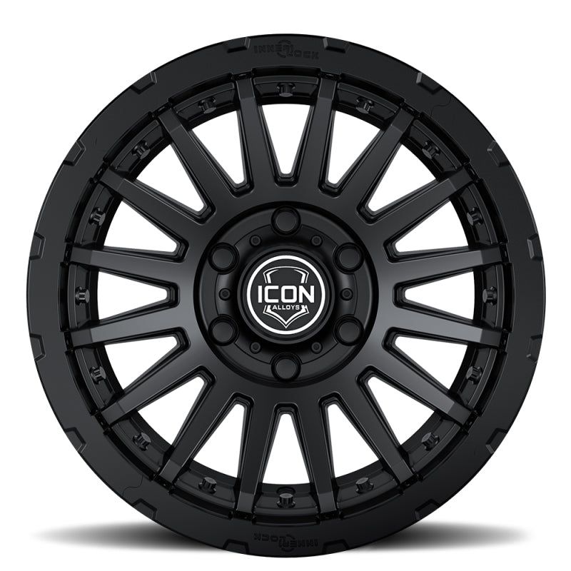 ICON Recon Pro 17x8.5 6x5.5 0mm Offset 4.75in BS 106.1mm Bore Satin Black Wheel - SMINKpower Performance Parts ICO23617858347SB ICON
