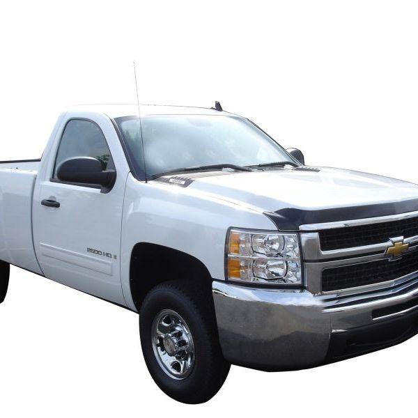 AVS 07-10 Chevy Silverado 2500 Aeroskin Low Profile Acrylic Hood Shield - Smoke