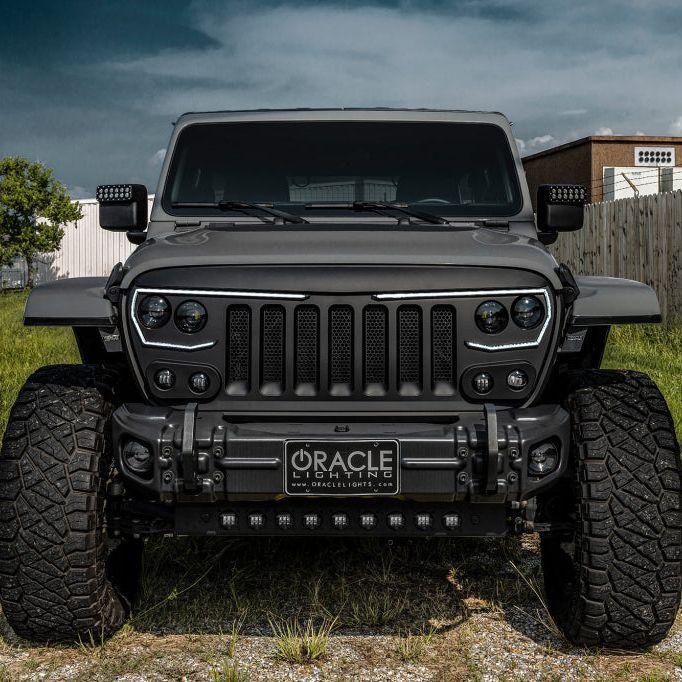 ORACLE Lighting 2019+ Jeep Wrangler JL Skid Plate w/ Integrated LED Emitters - Clear SEE WARRANTY