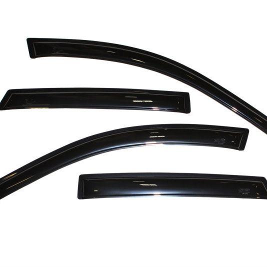 AVS 03-08 Pontiac Vibe Ventvisor Outside Mount Window Deflectors 4pc - Smoke