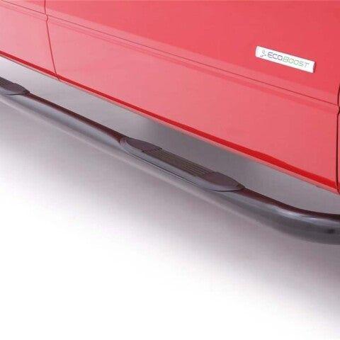 Lund 04-08 Ford F-150 SuperCab (Excl. 04 Heritage) 3in. Round Bent Steel Nerf Bars - Black