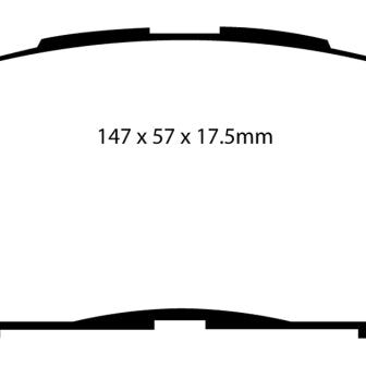 EBC 09-10 Pontiac Vibe 2.4 2WD Redstuff Front Brake Pads