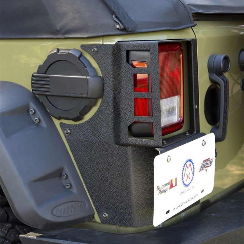 Rugged Ridge XHD Corner Guard Rear 07-18 Jeep Wrangler JKU 4 Door