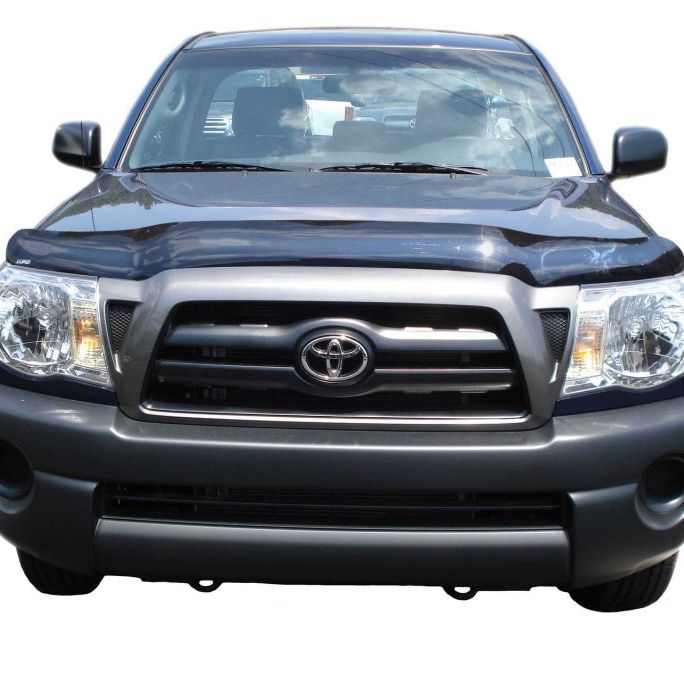 AVS 05-11 Toyota Tacoma High Profile Bugflector II Hood Shield - Smoke