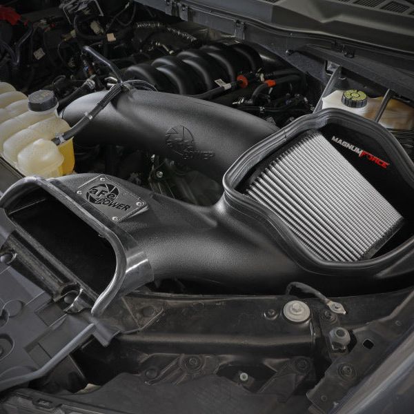 aFe 2021+ Ford F150 5.0L V8 MagnumFORCE Intake Stage-2 Pro DRY S-Cold Air Intakes-aFe-AFE54-13064D-SMINKpower Performance Parts