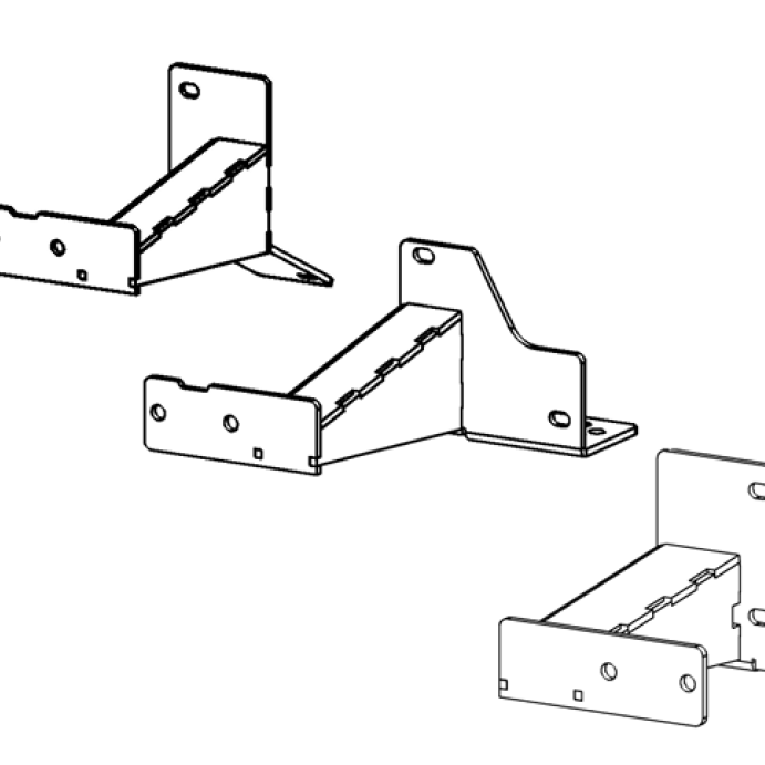 Go Rhino 14-23 Toyota 4Runner(Excl Nightshade/TRD) Dominator Xtreme Frame Slider Mounting Brackets